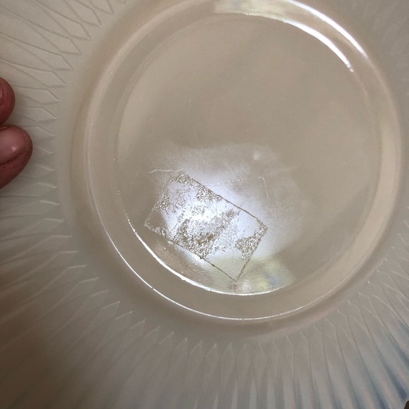 Vtg MacBeth Evans Iridescent Petalware Dinner Plate - Picture 10 of 10